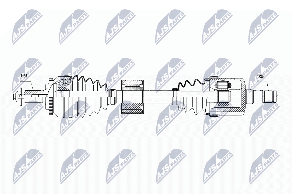 Drive Shaft Fits for Volvo S80 2.0, 2.4, 2.4D, 2.4D5 00-06 / Left, Atm / OE To V - Image 4