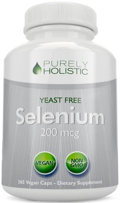 Selenium 200mcg - 365 Vegan Capsules not Tablets - Pure 365 Count (Pack of 1) 