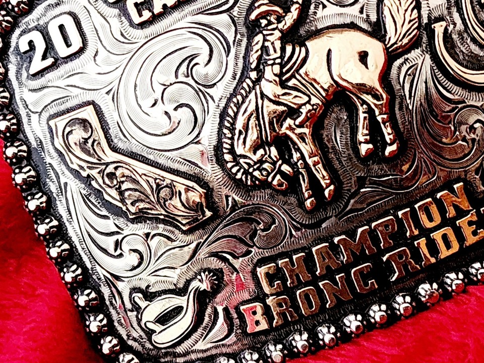 Rodeo Trophy Buckle Championship☆COTTONWOOD CALIFORNI Bronc Riding☆2022 ...