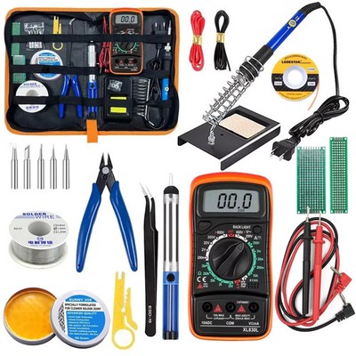 60W Electric Soldering Iron Welding Gun Tool Kit Solder Wire Desoldering Pump US