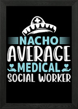 Medical Social Worker Framed Wall Art Poster Canvas Print Picture