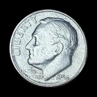 1954 S Silver Uncirculated Roosevelt Dime 2.47g 10 cents us coin