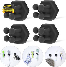 Silicone Toothbrush Holders for Bathroom - Adhesive Shower Toothbrush Holder Wal