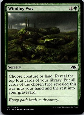 Winding Way 193 Common Modern Horizons Magic: The Gathering Lightly Played