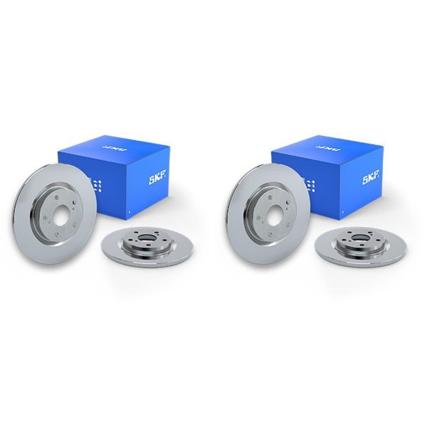 2X SKF Bremsscheiben 316Mm Voll Hinten Passend FüR Ford Galaxy Kuga S-MAX | Vkbd-image