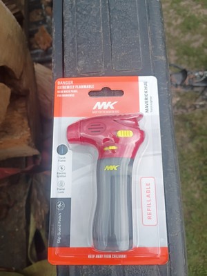 1 PC. MK Maverick Hue Torch Flame Lighter Refillable, Flame Lock, windproof HD