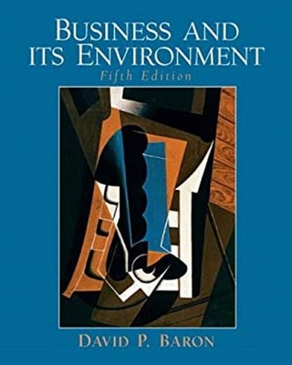 Business and Its Environment Hardcover David P. Baron