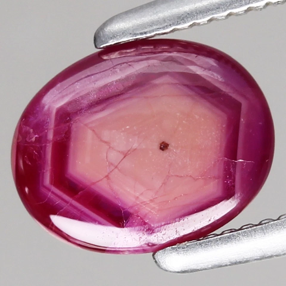 1.04ct 6.8x5.4mm Oval Cab Natural Heated Pinkish Red Burmese Ruby Astonishing! - Image 2 of 4