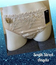 WACOAL 841191 NATURALLY NUDE / WHITE Embrace Lace HI-CUT Panties 2XL XXL