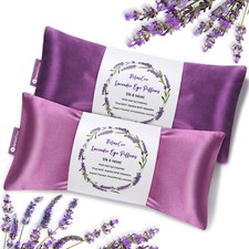 RelaxCoo Lavender Eye Pillow for Relaxation, Yoga, Sleeping, Weighted Eye Mas...