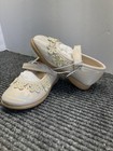Rachel Shoes Lil Selene Shoes Girls Size 8M Beige Pearl Glitter Butterfly Dress — photo 6