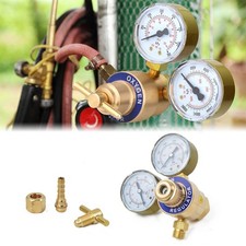 Oxygen Regulator Welding Gas Gauges Brass CGA 540 for Victor Style Welding Kits