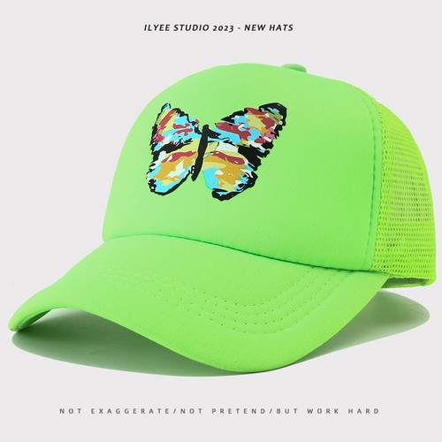 Unisex Adjustable Butterfly Mesh Baseball Cap Outdoor Stylish Personalized Hat - Picture 8 of 11