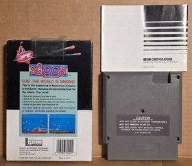 Sqoon (Nintendo NES) Hangtab 5-screw Complete In Box! Excellent!