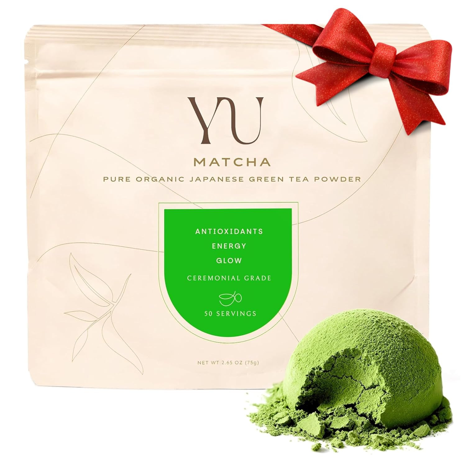 Decaf Organic Sencha Green Tea Powder, 100 Servings | Rich In Antioxidants,