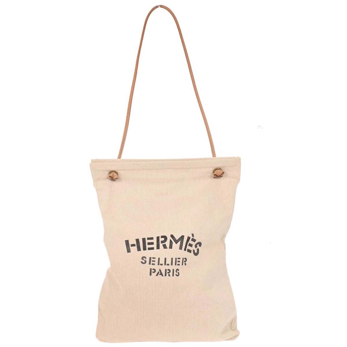 Hermes Beige Gold Toile Chevrons Aline GM Shoulder Bag AQ00113