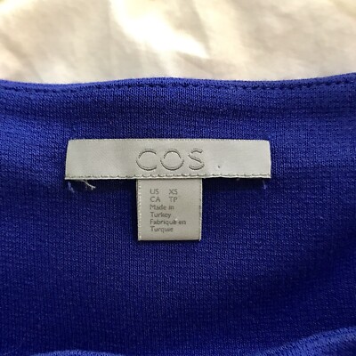 cos cobalt blue dress Elaia Asymmetric Strapless Lace Mini Dress – edikted