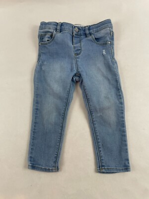 Zara Jeans, Baby Girl Size 18-24 Months, Blue, Denim, Straight