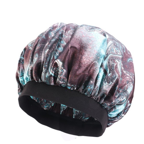 Satin Night Sleep Hat Women Chemo Cap Hair Care Bonnet Wide Band Turban Headwear - Picture 10 of 33