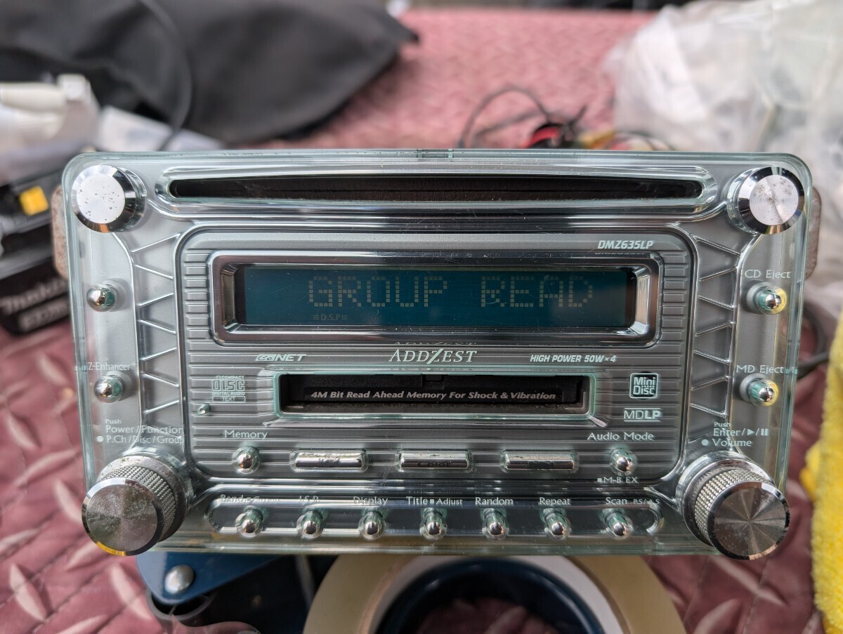 当時物　レア　中古品　ADDZEST DMZ635LP カーオーディオ JDM ADDZEST DMZ635LP CD/MD Player 1DIN Retro Audio Japan | eBay