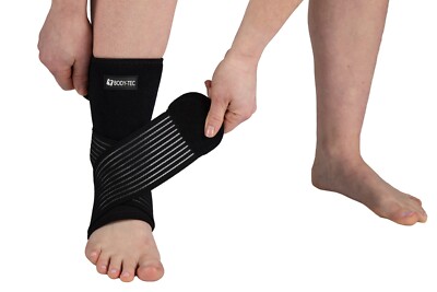 Bodytec Wellbeing Double Wrap Around Neopren Knöchelbandage für maximalen Halt