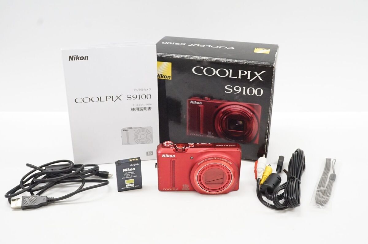 Nikon COOLPIX S9100 Red Digital Camera 12.1MP 18x Optical Nikon COOLPIX S9100 Red Digital Camera 12.1MP 18x Optical