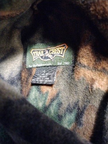 Fleece Reversible Camouflage Full Zip Warm Hunting Vest Large - Picture 9 of 9