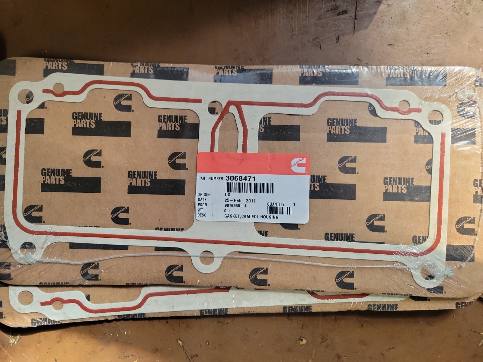 3068471 CUMMINS CAM FOLLOWER HOUSING GASKET eBay