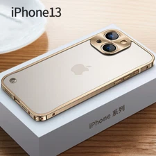 Metal Case For iPhone 16 15 Pro Max 14 Pro 13 Aluminium Alloy Hard Bumper Cover