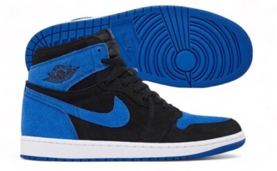 Air Jordan 1 Retro High OG Reimagined Black/Blue Mens Shoes Size