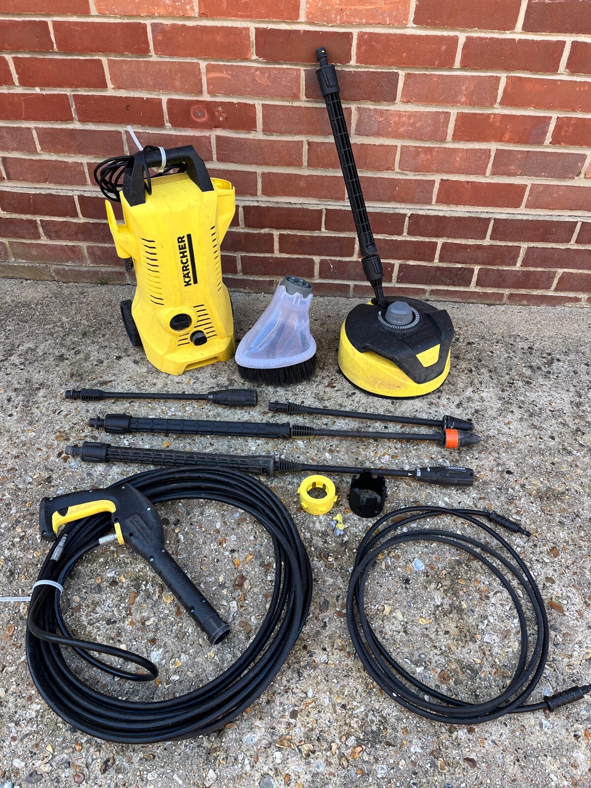 Karcher K2 Pressure Washer with Patio Cleaner, Splash Guard, Extra