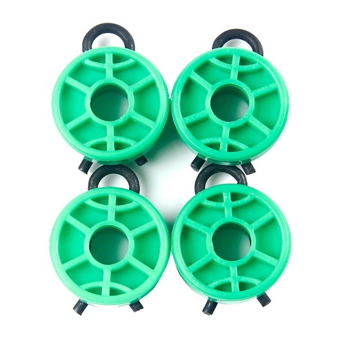 4x Green Front Window Regulator Roller For Saab 9-5 9-3 900 1999-2010 #4493433 - Picture 3 of 4