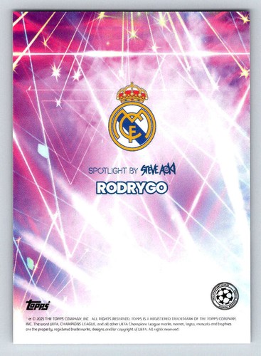 2021 Topps Football Festival Steve Aoki UEFA Rodrygo (ref 183372) - Picture 2 of 2