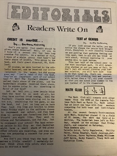 Hephzibah High School (Georgia) Hephzibah High Times (March 1976) School News - Picture 3 of 6