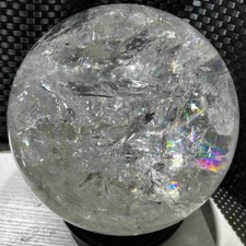 Sfera di quarzo trasparente arcobaleno naturale 20 libbre sfera di cristallo Reiki Energy Gem a+++
