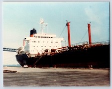 Oil Tanker Docked in SF, San Francisco (1985) - Original Vintage Photo