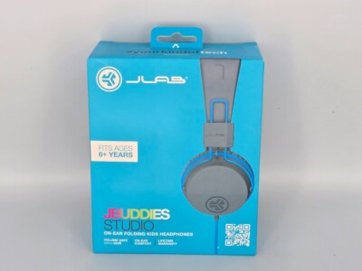 JLab JBuddies Studio On-Ear Folding Kids WIRED Headphones - New