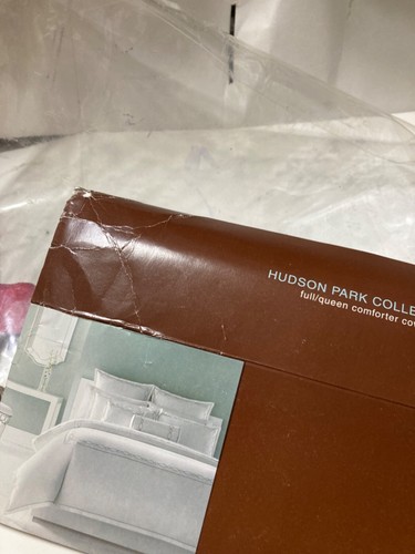 COPRIPIUMINO HUDSON PARK COLLECTION RICAMATO HP OLV LNK Q BEIGE CHIUSURA BOTTONI - Foto 6 di 10