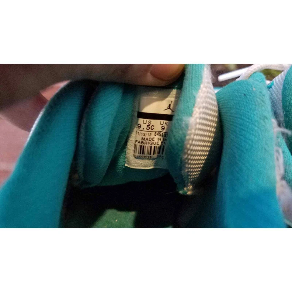 Nike Air Jordan XI 11 Low Teal Aqua 9.5c para niños pequeños Foto 4 de 4