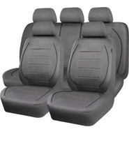 Universal Car 5 Seat Covers Full Set PU Leather Front Rear Protector Cushion Pad