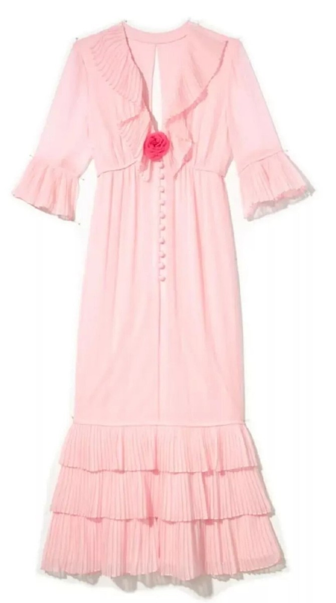 pink karl lagerfeld dress Karl Lagerfeld Paris Women's Floral Collared Shirt Dress - Pearl Blush