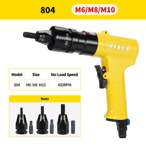 Pneumatic Rivet Nut Gun Insert Threaded Pull Setter Riveters Nuts Rivnut Tool - Picture 10 of 11