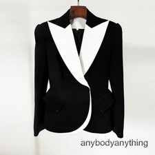 New Stylish Womens Slim Fit Short Blazer Coats European Style Jackets Size