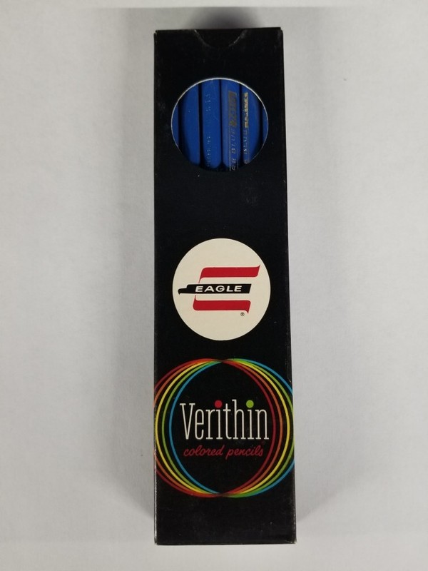 12 Eagle Verithin Azure Blue Pencils #741 1/2