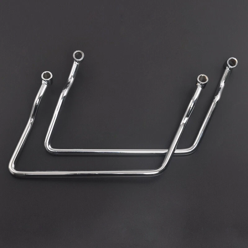 Soporte de montaje de barra de soporte de bolsa de sillín cromada de 17 cm para Honda Rebel CMX250 1985-09 Foto 3 de 4