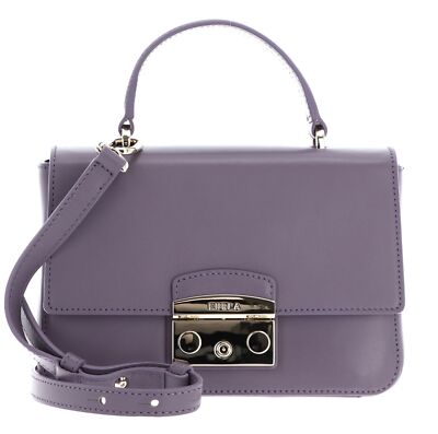 FURLA Metropolis Mini Top Handle Bag Handtasche Umhängetasche Aura flieder Neu