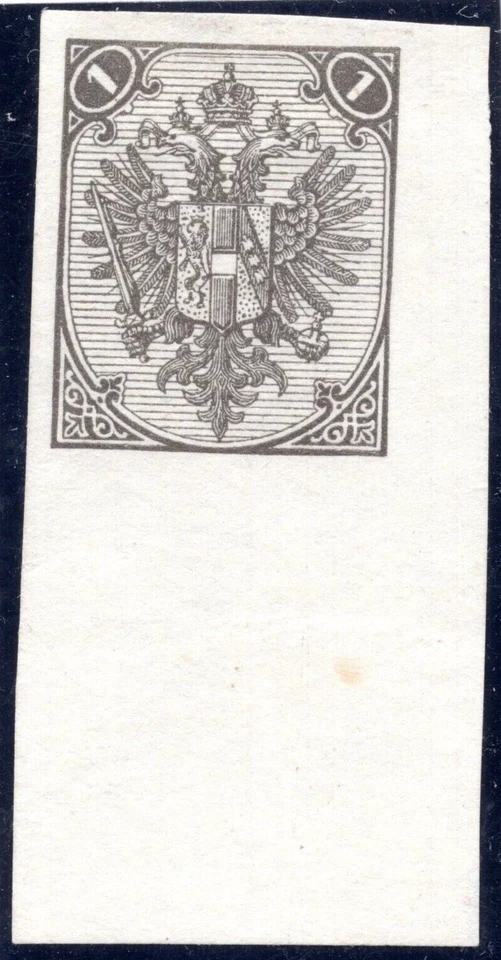 BOSNIA & HERZEGOVINA 1894 TWO KR ORANGE YELLOW IMPERF ON UNGUMMED ORIGINAL PAPER - Image 2 of 2