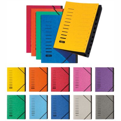 PAGNA Ordnungsmappe Fächermappe 40059 12-teilig 1-12  verschiedene Farben