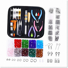High-Quality Complete Jewelry Making Kit - Pliers, Findings, Wire, Beads - Ideal