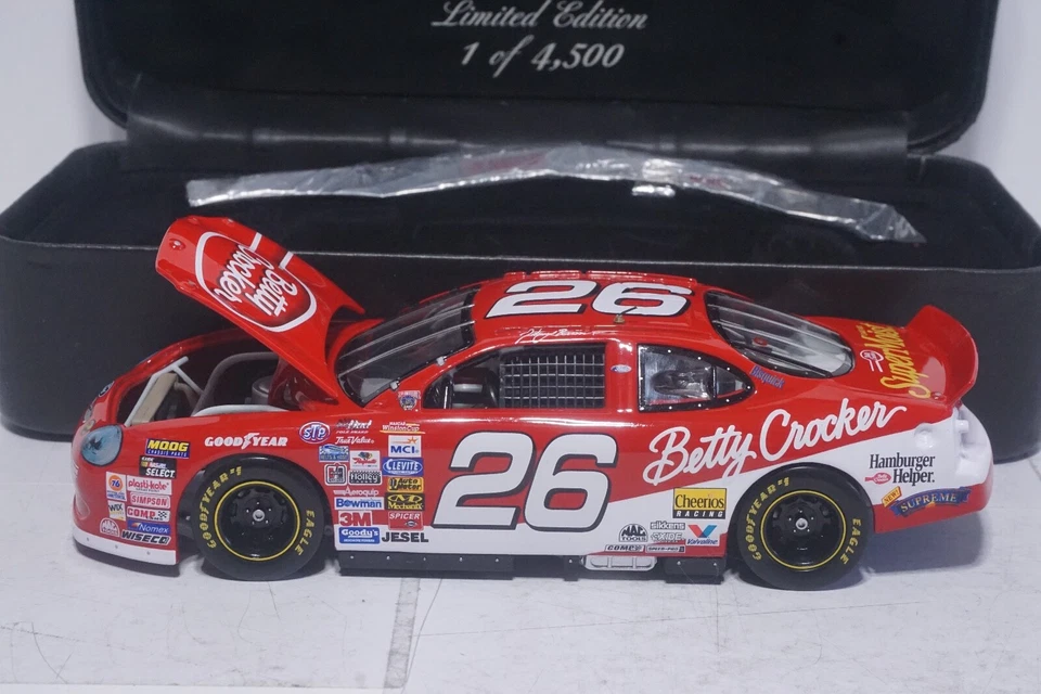 Racing Champions Authentics Johnny Benson 26, Betty Crocker 24/1 1998 1/4.500 Foto 3 de 4
